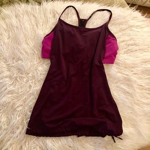 Maroon/Pink Fabletics Top